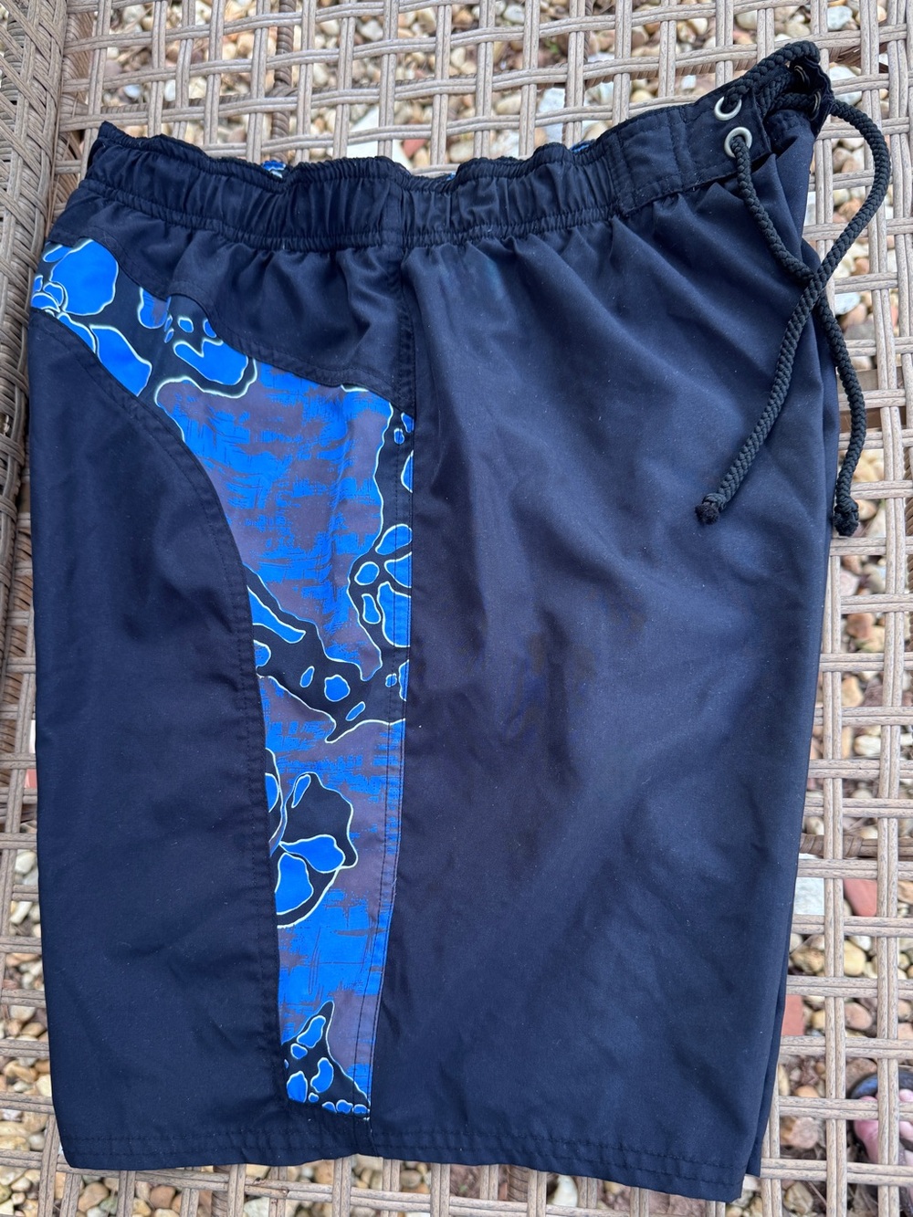 💦NATURAL LIFE💦 HAWAIIAN PRINT FAUX FLY ELASTIC WAIST UNLINED BOARD SHORT